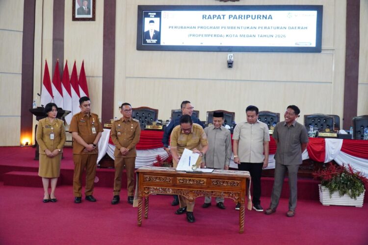 Pemko dan DPRD Tetapkan Perubahan Propemperda Kota Medan 2026