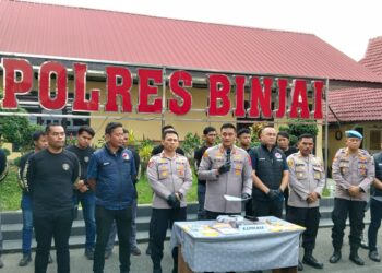Polres Binjai Tangkap 20 Tersangka Narkoba dan Sita 250 Gram Sabu