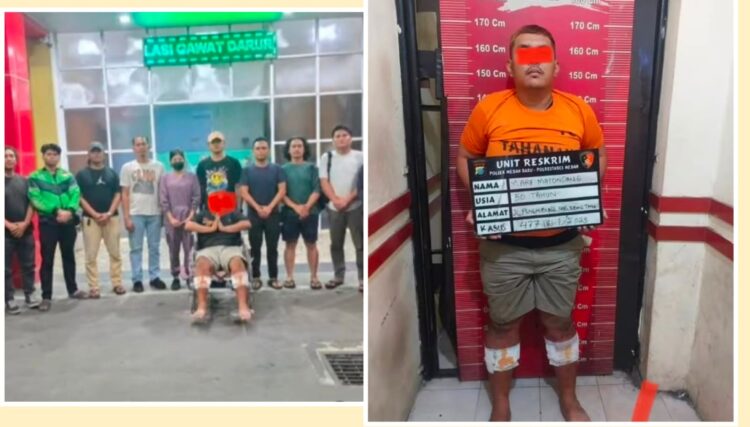 Tim JCS Polrestabes Medan Tembak Pencuri Motor Driver Ojol Tunarungu