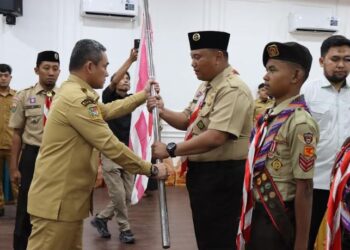 Sekda Binjai Lepas Kontingen Pramuka ke Jambore Nasional XII 2026
