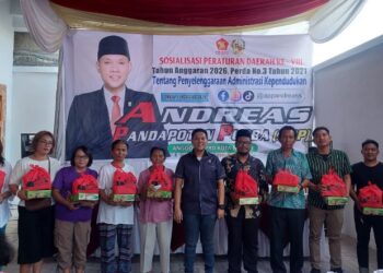 Anggota DPRD Medan Andreas Pandapotan Purba Gelar Sosper Adminduk di Medan,