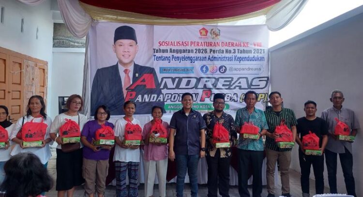 Anggota DPRD Medan Andreas Pandapotan Purba Gelar Sosper Adminduk di Medan,