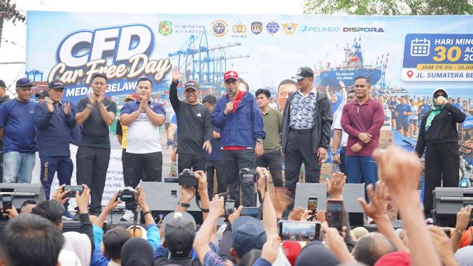 Rico Waas Dekatkan Pelayanan Publik Lewat CFD Medan Belawan