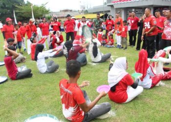 Semarak HUT ke-81 RI, Resimen Hanud 1 Pasgat Gelar Beragam Perlombaan