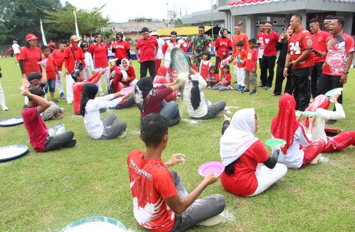 Semarak HUT ke-81 RI, Resimen Hanud 1 Pasgat Gelar Beragam Perlombaan