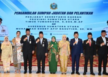 Bobby Nasution Lantik Timur Tumanggor sebagai Pj Sekdaprov Sumut, Titip Tiga Pesan