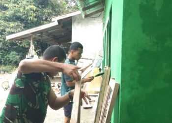 RTLH Program TMMD ke-129 di Pakkat Masuki Tahap Pemasangan Pintu dan Jendela