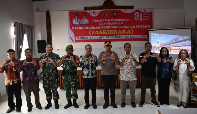 Bupati Humbahas Buka Pemusatan Diklat Paskibraka 2026, 30 Pelajar Disiapkan untuk Upacara HUT RI