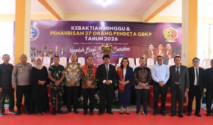 27 Pendeta GBKP Ditahbiskan, Pemko Binjai Dorong Penguatan Kerukunan Antarumat