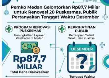 Pemko Medan Gelontorkan Rp87,7 Miliar untuk Renovasi 20 Puskesmas, Publik Pertanyakan Tenggat Waktu Desember