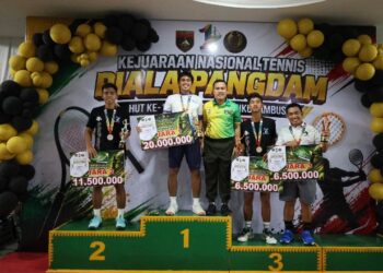 Kejurnas Tenis Piala Pangdam Berakhir, Mayjen Agus Hadi Waluyo Tekankan Sportivitas