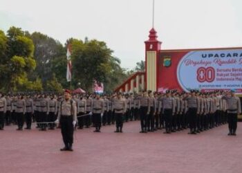 Polda Sumut Gelar Upacara HUT ke-81 Kemerdekaan RI Berlangsung Khidmat