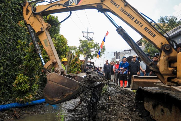 Pemko Medan Benahi Drainase Marelan, 400 Meter U-Ditch Disiapkan untuk Atasi Banjir