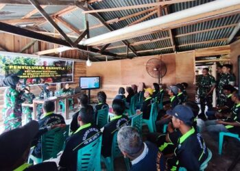 Pasis Dikreg LXVIII Seskoad Berikan Penyuluhan Pencegahan Karhutla kepada Petani di Pekanbaru