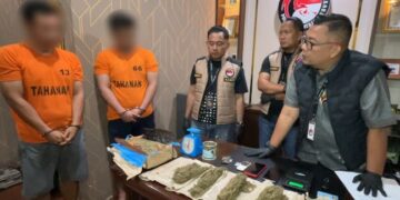 Satres Narkoba Polrestabes Medan Grebek Kamar Kos Tempat Transit Sabu dan Ganja di Medan Petisah
