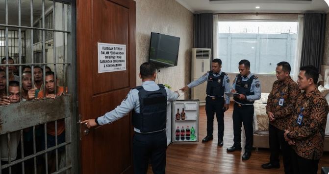 Skandal Fasilitas Mewah Lapas Cibinong: “Istana Mini” Narapidana Elit Dibongkar, 5 Pejabat Dinonaktifkan
