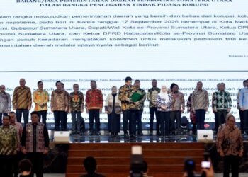 Gubernur Sumut dan 33 Kepala Daerah Teken Komitmen Antikorupsi Bersama KPK