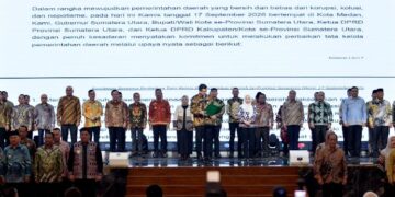 Gubernur Sumut dan 33 Kepala Daerah Teken Komitmen Antikorupsi Bersama KPK