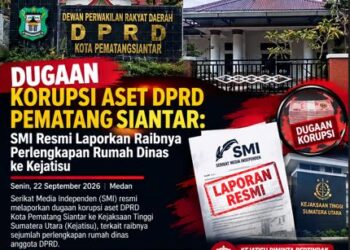 Dugaan Korupsi Aset DPRD Pematang Siantar: SMI Resmi Laporkan Raibnya Perlengkapan Rumah Dinas ke Kejatisu