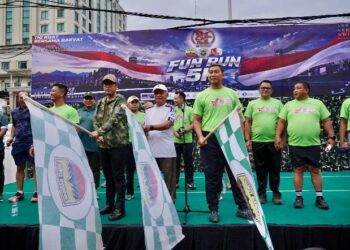 Pangdam I/BB, Wagubsu, dan Wali Kota Medan Lepas 20.000 Peserta Fun Run 5K