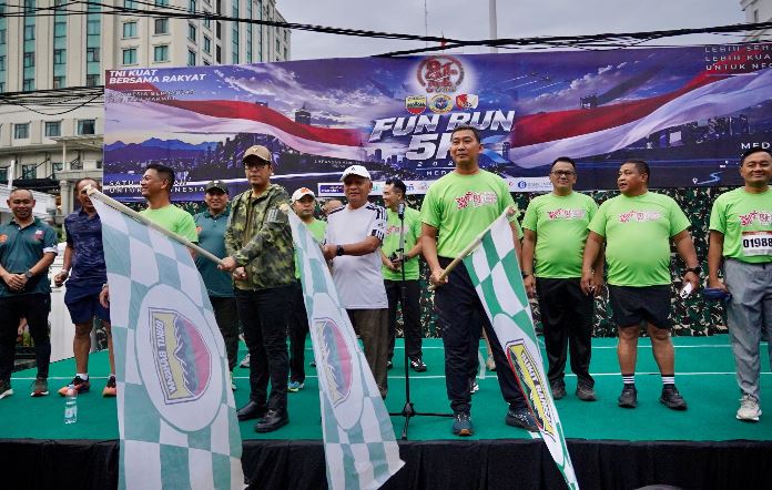 Pangdam I/BB, Wagubsu, dan Wali Kota Medan Lepas 20.000 Peserta Fun Run 5K