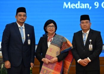 Gubsu Bobby Nasution Soroti Ketimpangan Ekonomi Daerah saat Pengukuhan Kepala BI Sumut