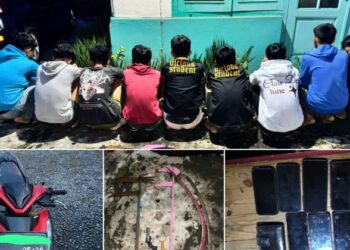Tim LIBAS Polres Binjai Gagalkan Rencana Tawuran Geng Motor, 9 Remaja Diamankan