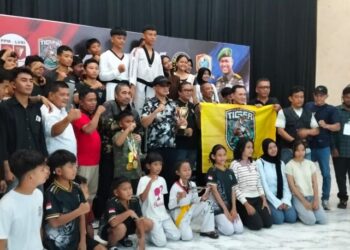 Tiger Sumatra Binjai Juara Umum Kejuaraan Taekwondo Piala Dansat Siber TNI