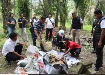Polres Langkat Bersama TNI dan BNN Penggerebekan Barak Narkoba di Wampu