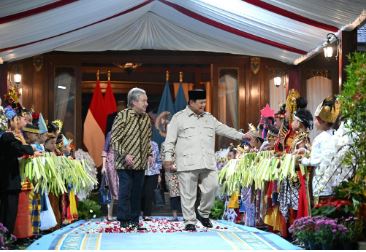 Presiden Prabowo Sambut Sekjen PBB Antonio Guterres di Hambalang