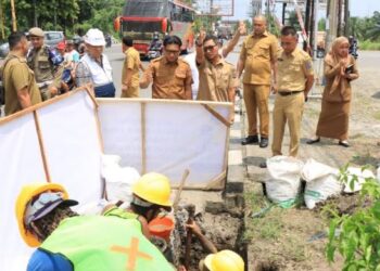 Atasi Kabel Semrawut, Wakil Wali Kota Binjai Tinjau Penataan Fiber Optik Bawah Tanah
